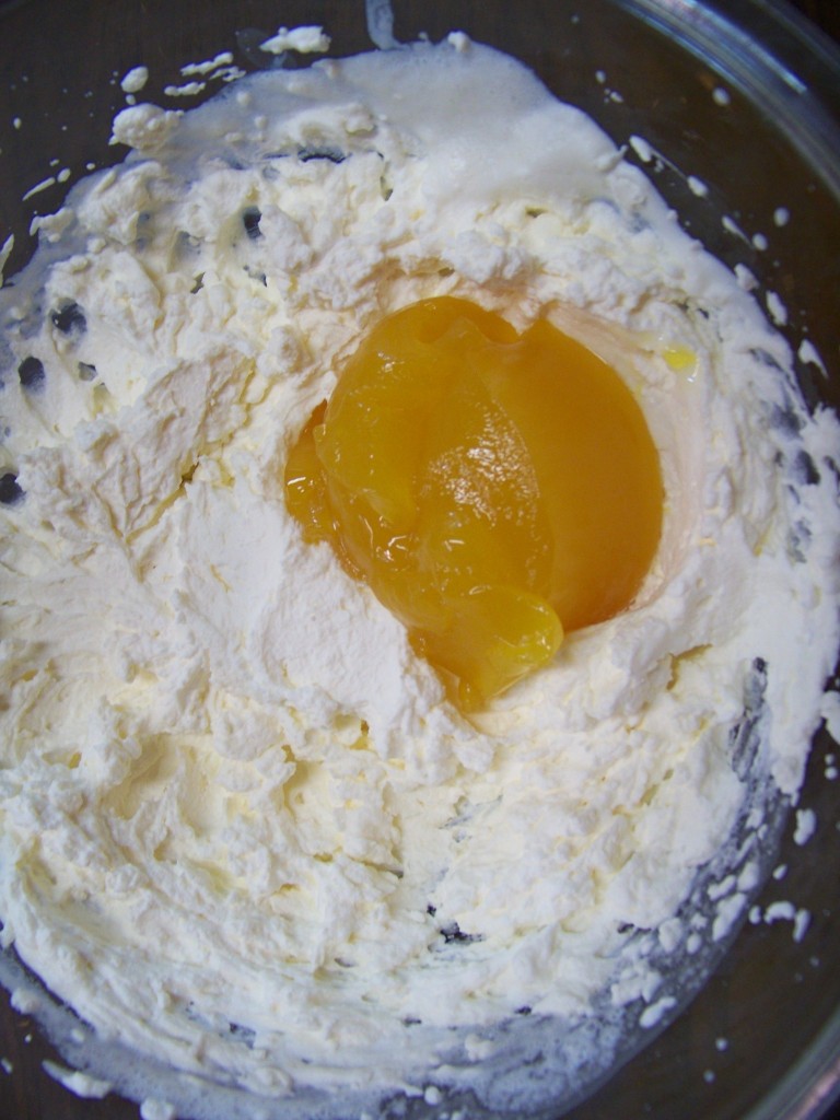 Lemon Curd into Whipped Cream