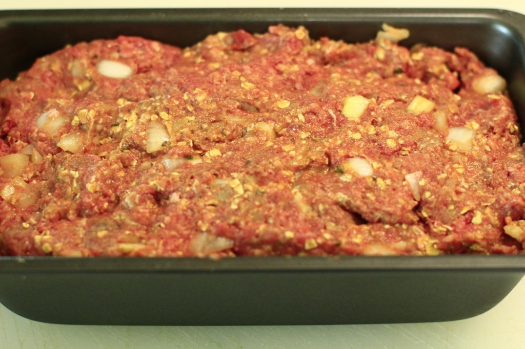 Meatloaf ready for baking